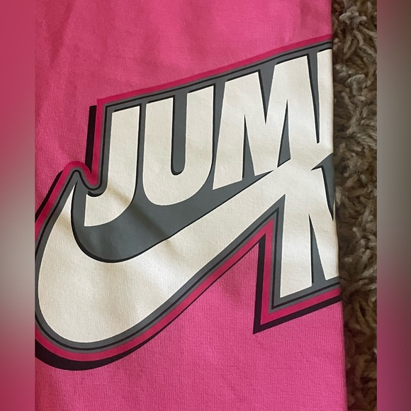 *NEW GIRLS Air Jordan JUMPMAN X NIKE LEGGINGS Pink Swoosh Medium 10-12 pinksicle - Picture 3 of 15
